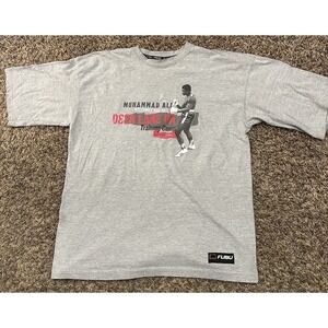 Vintage Y2K Platinum FUBU Muhammad Ali Training Camp Boxing Gray T-shirt XL